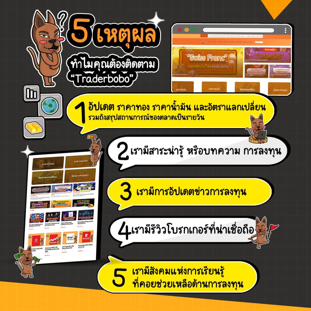 5 เหตุผล ทำไมคุณต้องติดตาม Traderbobo