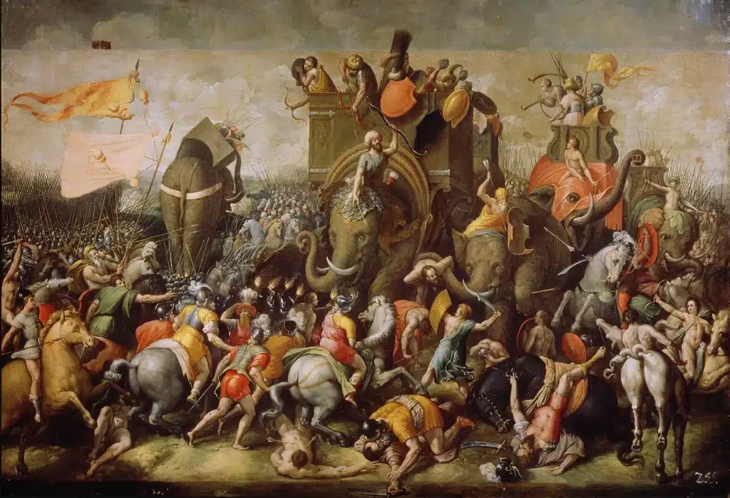 Battle-of-Zama-canvas-artist-Giulio-Romano เงินเฟ้อ