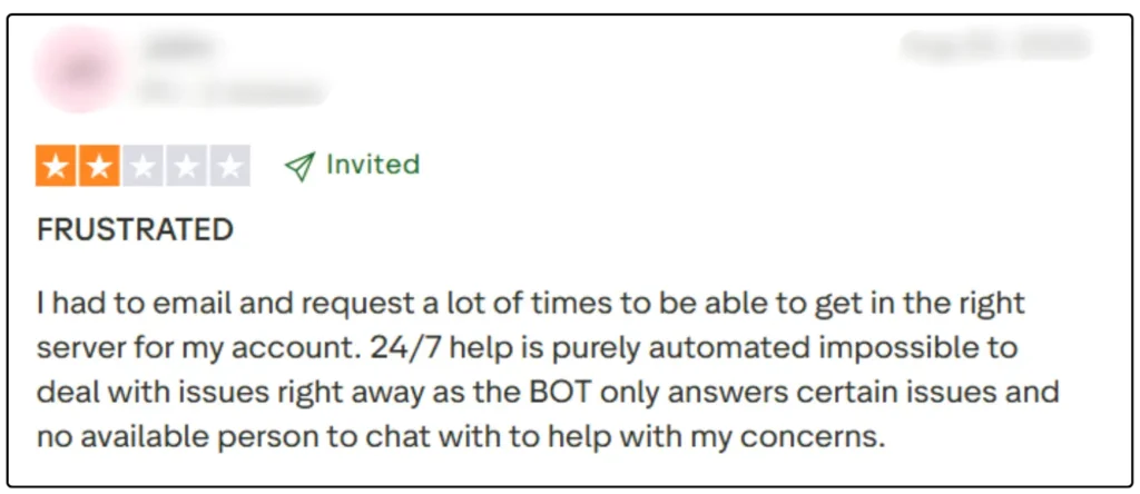 รีวิวโบรกเกอร์ VT Markets จาก Trustpilot คนที่3