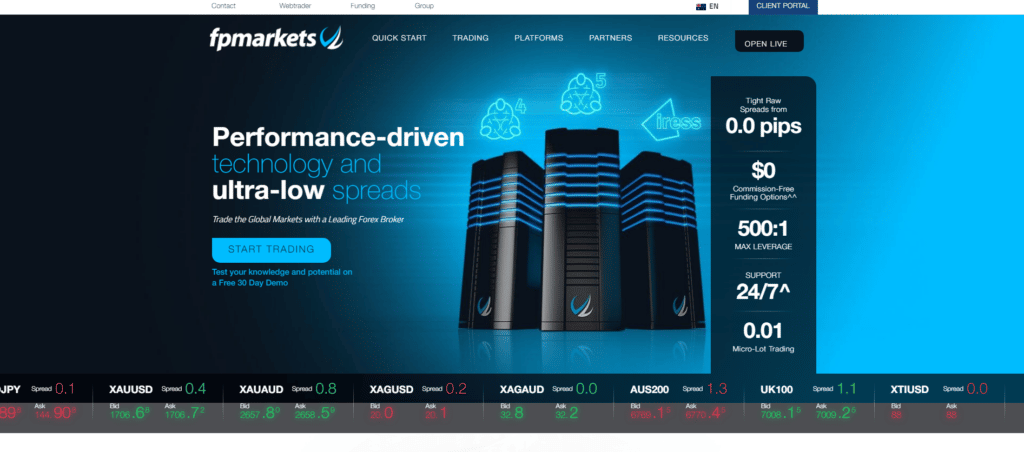 1. ประวัติของ โบรกเกอร์ FP Markets