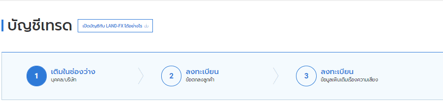 บัญชีเทรด Land-FX