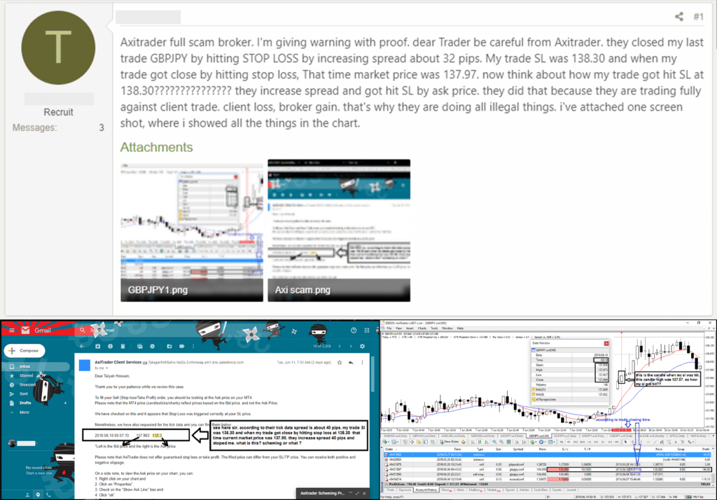 รีวิว Axi (AxiTrader) จากผู้ใช้งานคนที่ 1
