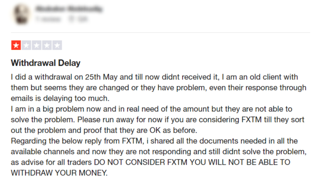 รีวิว FXTM ดีไหมจากผู้ใช้งานคนที่ 2