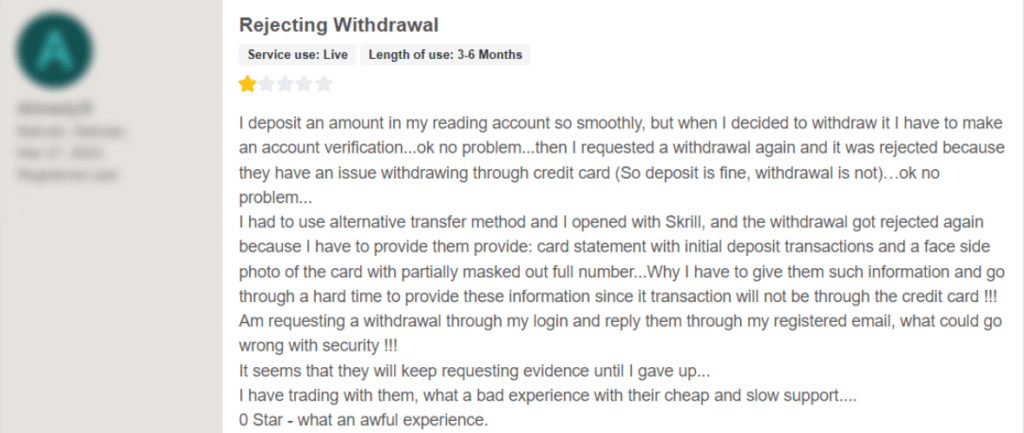 รีวิว NordFx จากผู้ใช้งานคนที่ 1