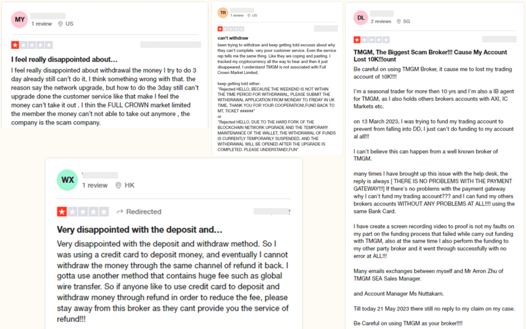 รีวิว TMGM จากผู้ใช้งานจริง 1-4 รีวิว TMGM จากผู้ใช้งานจริง 1-4