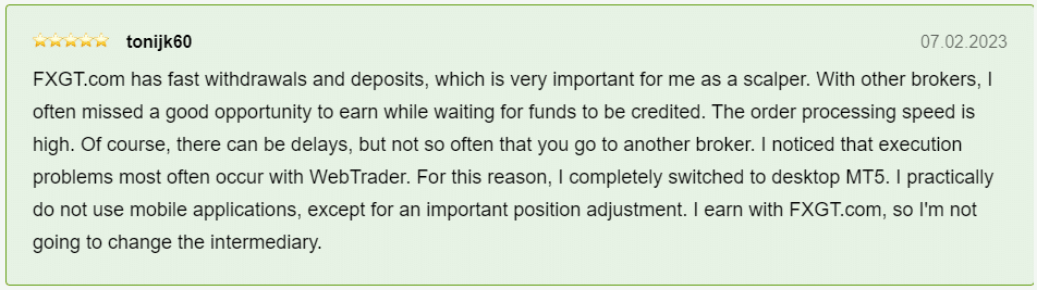 รีวิว FXGT.com FXGT.com ถอนเงิน
