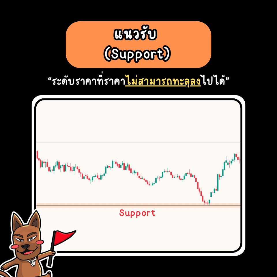 แนวรับ คือ เส้นแนวรับ คือ