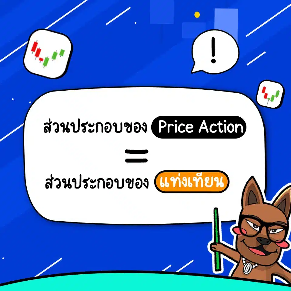 ส่วนประกอบของรูปแบบแท่งเทียน Price Action