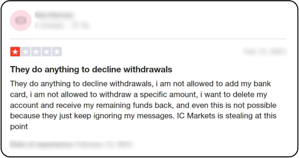 IC Markets ถอนเงินไม่ได้ IC Markets ถอนเงินไม่ได้