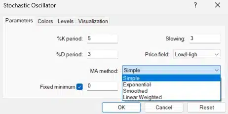 Stochastic Oscillator ค่ามาตรฐาน Stochastic Oscillator ค่ามาตรฐาน