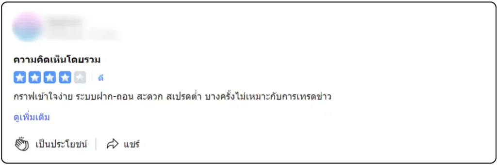 รีวิวโบรกเกอร์ Exness จากผู้ใช้จริงบน TrustFinance คนที่3