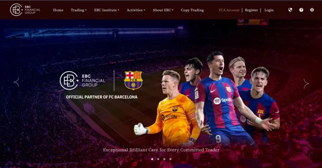 เว็บไซต์โบรกเกอร์เทรดทอง EBC