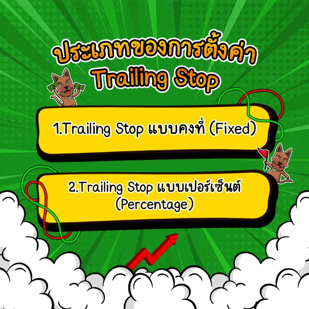 ประเภทการตั้งค่า Trailing Stop ประเภทการตั้งค่า Trailing Stop