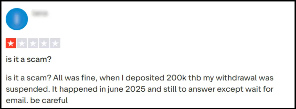 รีวิว HFM Broker ดีไหมจาก Trustpilot 2